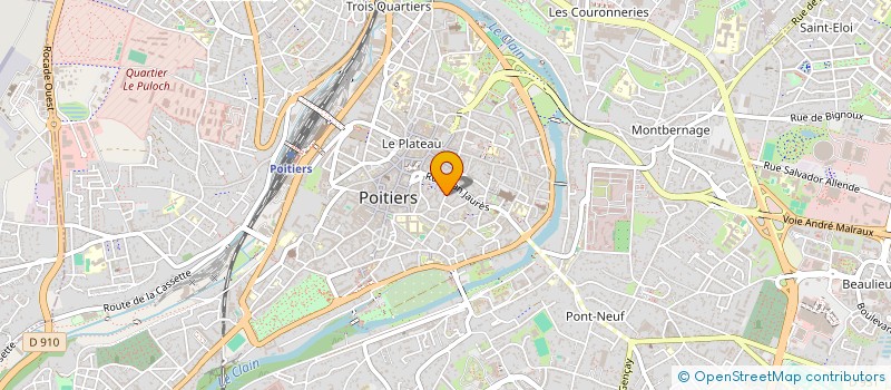 localisation de l'entreprise MONSIEUR CHRISTIAN POUREL  POITIERS