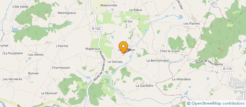 localisation de l'entreprise MONSIEUR CHRISTIAN POYARD à SAINT MARTIN EN HAUT