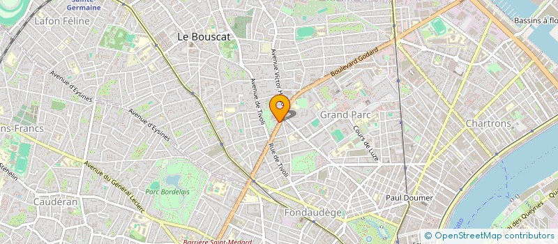 localisation de l'entreprise MONSIEUR CHRISTIAN PRAT à LE BOUSCAT