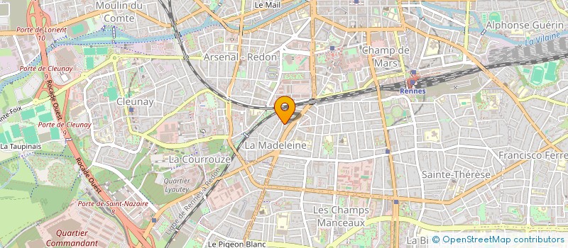 localisation de l'entreprise MONSIEUR CHRISTIAN PRIEUR  RENNES