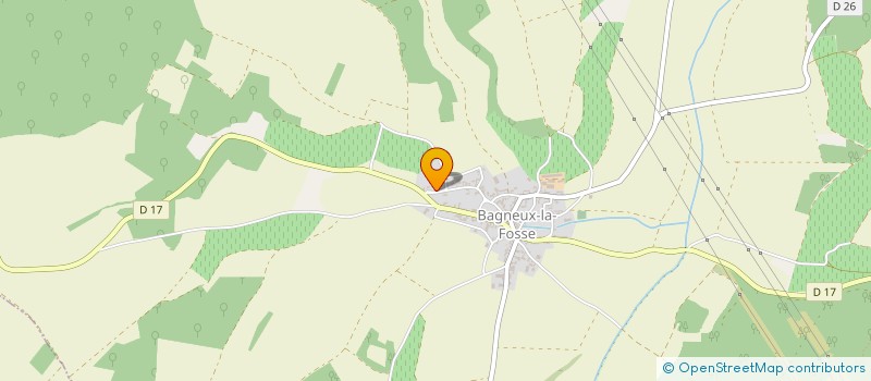 localisation de l'entreprise MONSIEUR CHRISTIAN PRIGNOT  BAGNEUX-LA-FOSSE