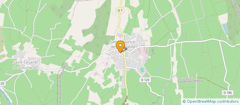 localisation de l'entreprise MONSIEUR CHRISTIAN PRIVAT  SAINT-MAURICE-DE-CAZEVIEILLE