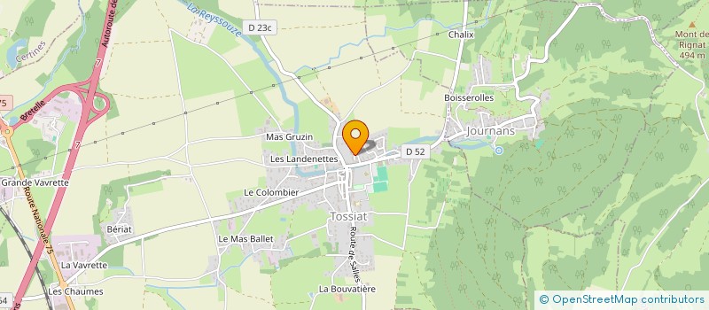 localisation de l'entreprise MONSIEUR CHRISTIAN PRONNIER  TOSSIAT
