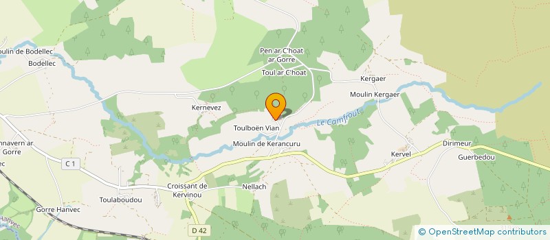 localisation de l'entreprise MONSIEUR CHRISTIAN PRONOST  HANVEC