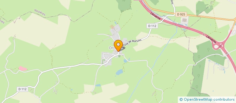 localisation de l'entreprise MONSIEUR CHRISTIAN PROUST  ORCENAIS