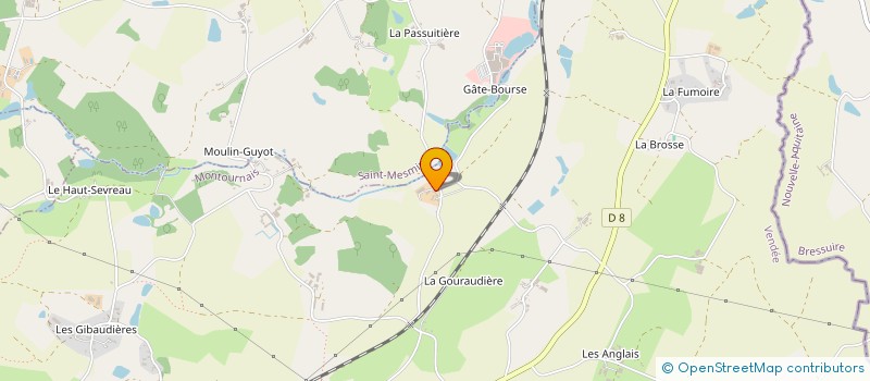 localisation de l'entreprise MONSIEUR CHRISTIAN PROUST  MONTOURNAIS