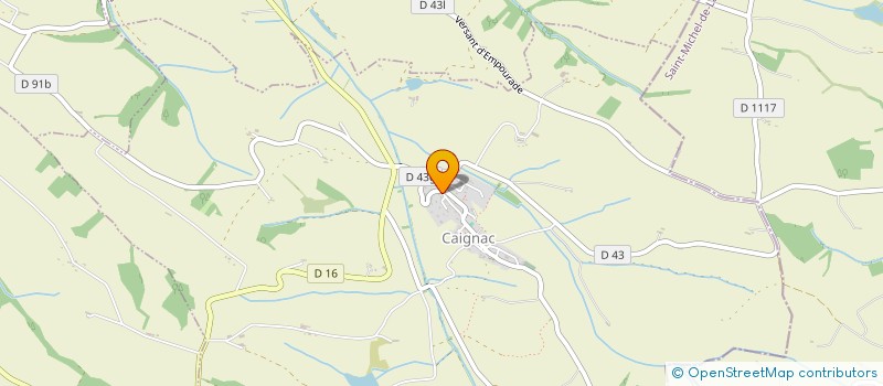 localisation de l'entreprise MONSIEUR CHRISTIAN PROUZET  CAIGNAC