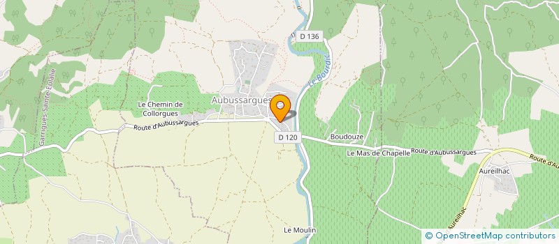 localisation de l'entreprise MONSIEUR CHRISTIAN PROVOST  AUBUSSARGUES