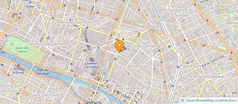 localisation de l'entreprise MONSIEUR CHRISTIAN PRUNIER  PARIS