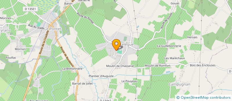 localisation de l'entreprise MONSIEUR CHRISTIAN PUJOS à CARTELEGUE