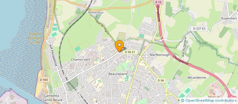 localisation de l'entreprise MONSIEUR CHRISTIAN QUEHEN à BOULOGNE-SUR-MER