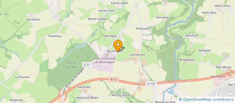 localisation de l'entreprise MONSIEUR CHRISTIAN QUEINNEC  GUICLAN