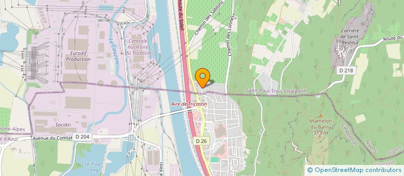 localisation de l'entreprise MONSIEUR CHRISTIAN QUENEL  SAINT-PAUL-TROIS-CHATEAUX