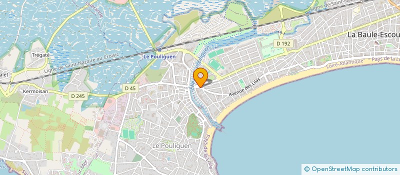 localisation de l'entreprise MONSIEUR CHRISTIAN QUENTIN à LA BAULE-ESCOUBLAC