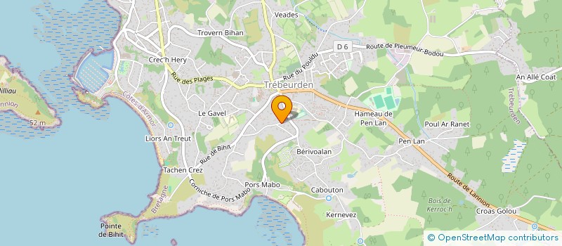 localisation de l'entreprise MONSIEUR CHRISTIAN QUENTIN  TREBEURDEN