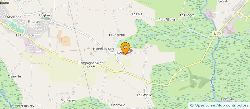 localisation de l'entreprise MONSIEUR CHRISTIAN RACHINE  PICAUVILLE