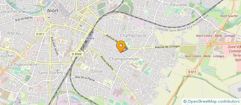 localisation de l'entreprise MONSIEUR CHRISTIAN RAFFOUX à NIORT
