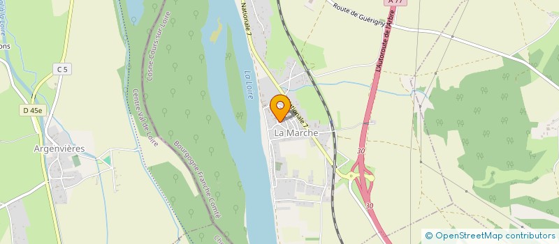 localisation de l'entreprise MONSIEUR CHRISTIAN RAGONNEAU  LA CHARITE SUR LOIRE