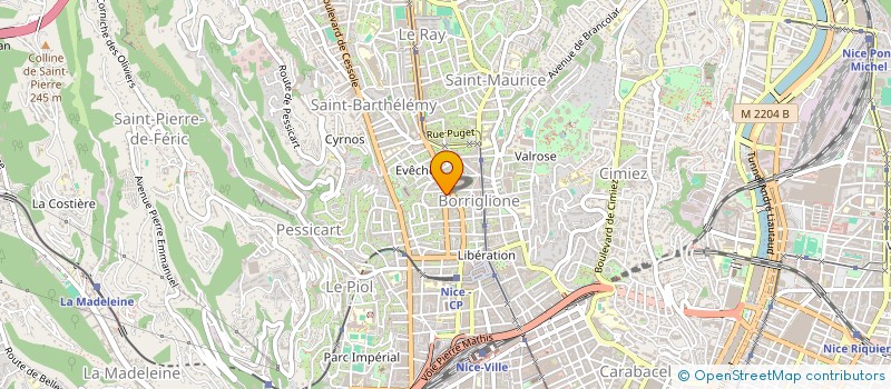 localisation de l'entreprise MONSIEUR CHRISTIAN RAHAL à NICE