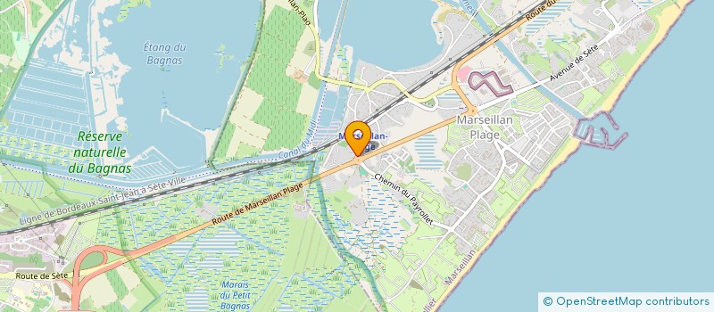 localisation de l'entreprise MONSIEUR CHRISTIAN RAILLARD à MARSEILLAN
