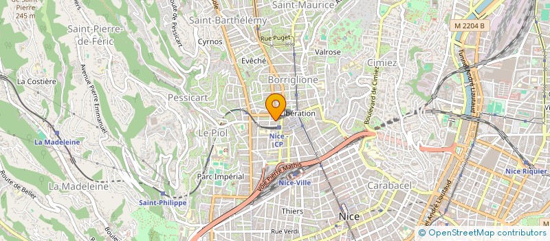 localisation de l'entreprise MONSIEUR CHRISTIAN RAINERI à NICE