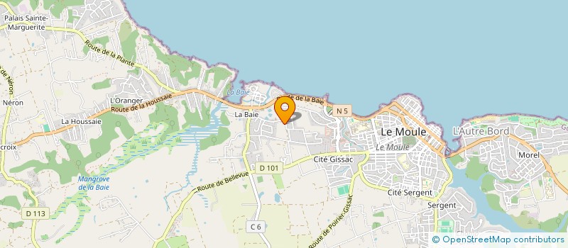 localisation de l'entreprise MONSIEUR CHRISTIAN RAMADE à LE MOULE