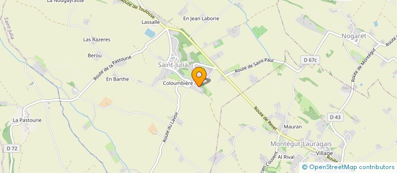 localisation de l'entreprise MONSIEUR CHRISTIAN RAMOND  SAINT-JULIA