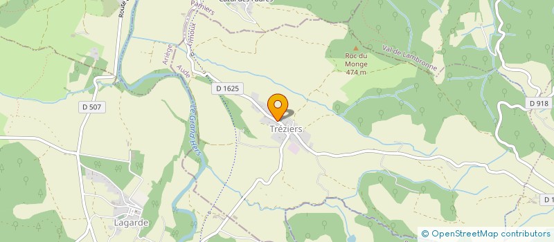 localisation de l'entreprise MONSIEUR CHRISTIAN RAMOS  TREZIERS