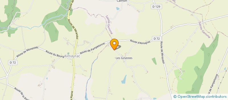 localisation de l'entreprise MONSIEUR CHRISTIAN RAMOUNEAU  SAINTE-GEMME