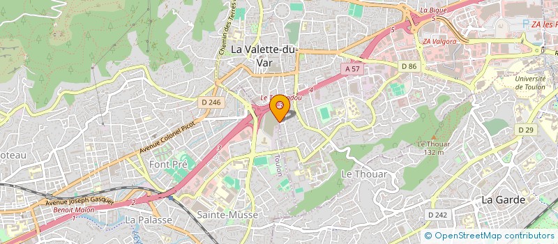 localisation de l'entreprise MONSIEUR CHRISTIAN RANSINANGUE-LIGNON à LA VALETTE-DU-VAR