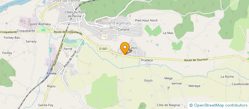 localisation de l'entreprise MONSIEUR CHRISTIAN RANUCCI  PENNE-D'AGENAIS