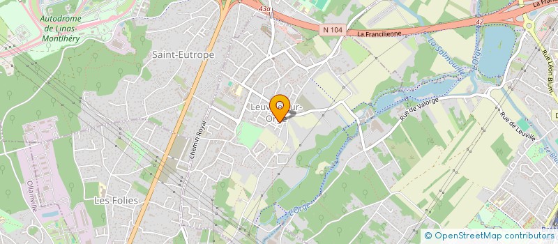 localisation de l'entreprise MONSIEUR CHRISTIAN RAPON  LEUVILLE-SUR-ORGE