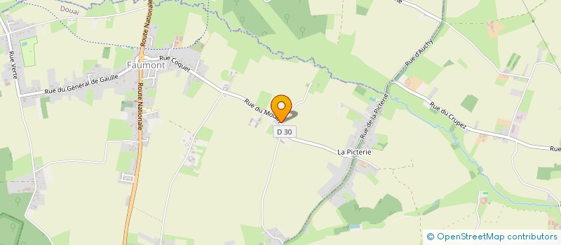 localisation de l'entreprise MONSIEUR CHRISTIAN RATON  FAUMONT