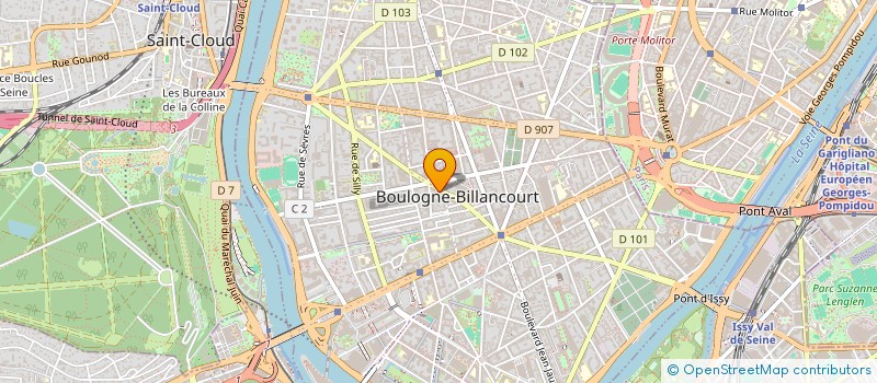 localisation de l'entreprise MONSIEUR CHRISTIAN RAULT  BOULOGNE-BILLANCOURT