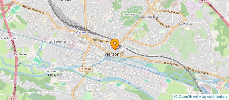 localisation de l'entreprise MONSIEUR CHRISTIAN RAVAINE à VIERZON