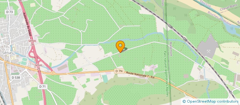 localisation de l'entreprise MONSIEUR CHRISTIAN RAVANAS  SENAS