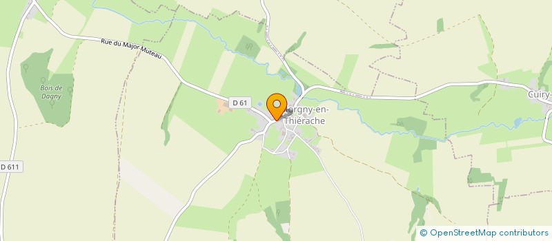 localisation de l'entreprise MONSIEUR CHRISTIAN RAVAUX  MORGNY-EN-THIERACHE