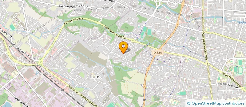 localisation de l'entreprise MONSIEUR CHRISTIAN RAVIER  LONS