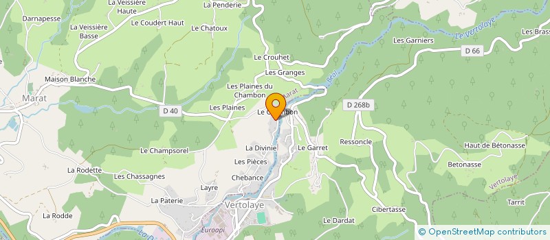 localisation de l'entreprise MONSIEUR CHRISTIAN RAYNAUD à MARAT