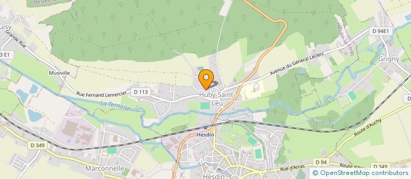 localisation de l'entreprise MONSIEUR CHRISTIAN REB  HESDIN-LA-FORET