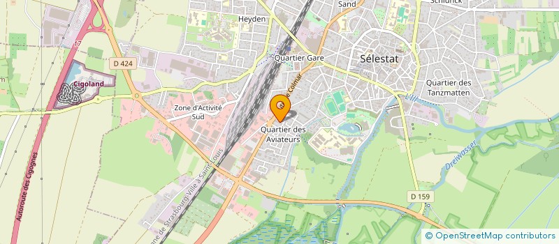 localisation de l'entreprise MONSIEUR CHRISTIAN REES  SELESTAT