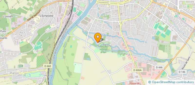 localisation de l'entreprise MONSIEUR CHRISTIAN REGLEY  SENS