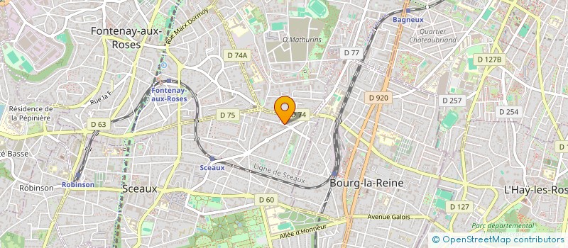 localisation de l'entreprise MONSIEUR CHRISTIAN REGNIER à SCEAUX