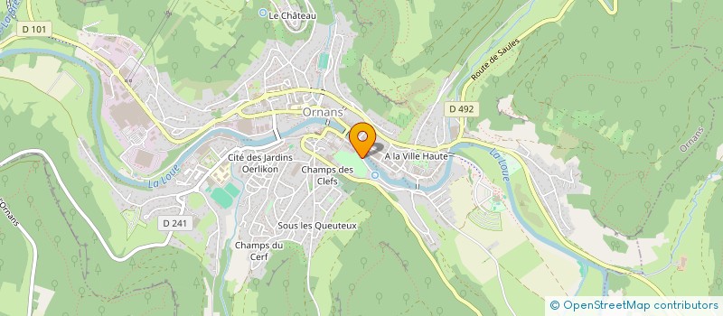 localisation de l'entreprise MONSIEUR CHRISTIAN REGNIER  ORNANS