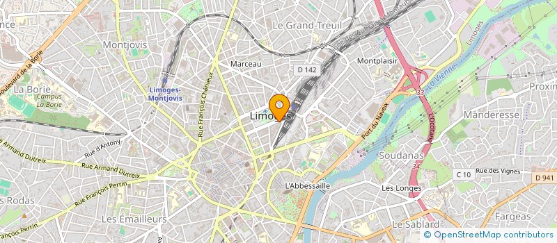 localisation de l'entreprise MONSIEUR CHRISTIAN REINICHE à LIMOGES