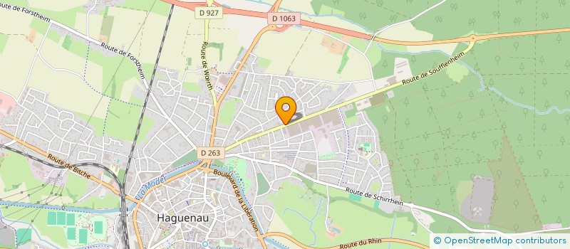 localisation de l'entreprise MONSIEUR CHRISTIAN REISSIG à HAGUENAU