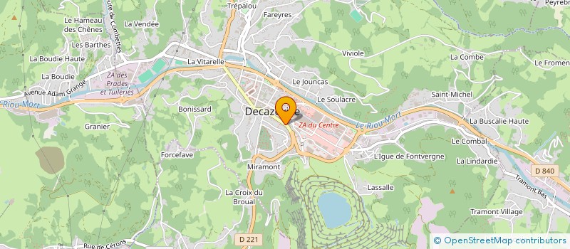 localisation de l'entreprise MONSIEUR CHRISTIAN RENAUD à DECAZEVILLE