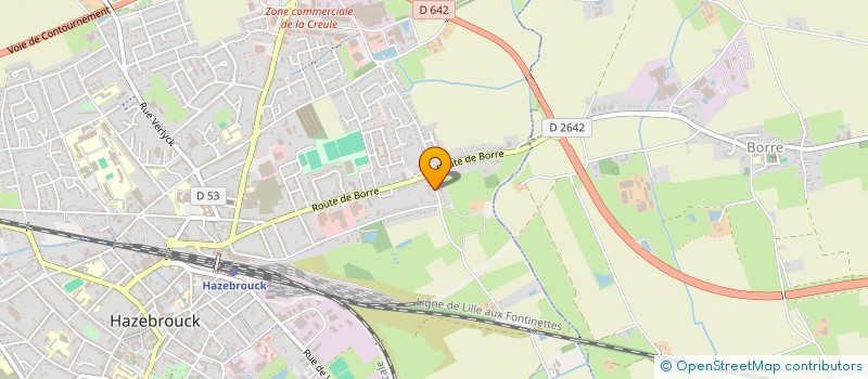 localisation de l'entreprise MONSIEUR CHRISTIAN RENAULT  HAZEBROUCK