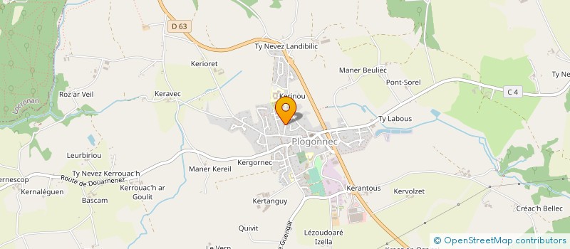 localisation de l'entreprise MONSIEUR CHRISTIAN RENEVOT à PLOGONNEC