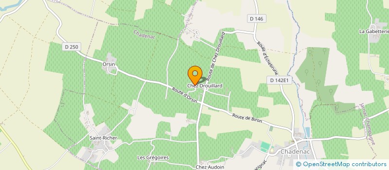 localisation de l'entreprise MONSIEUR CHRISTIAN RENOU  CHADENAC